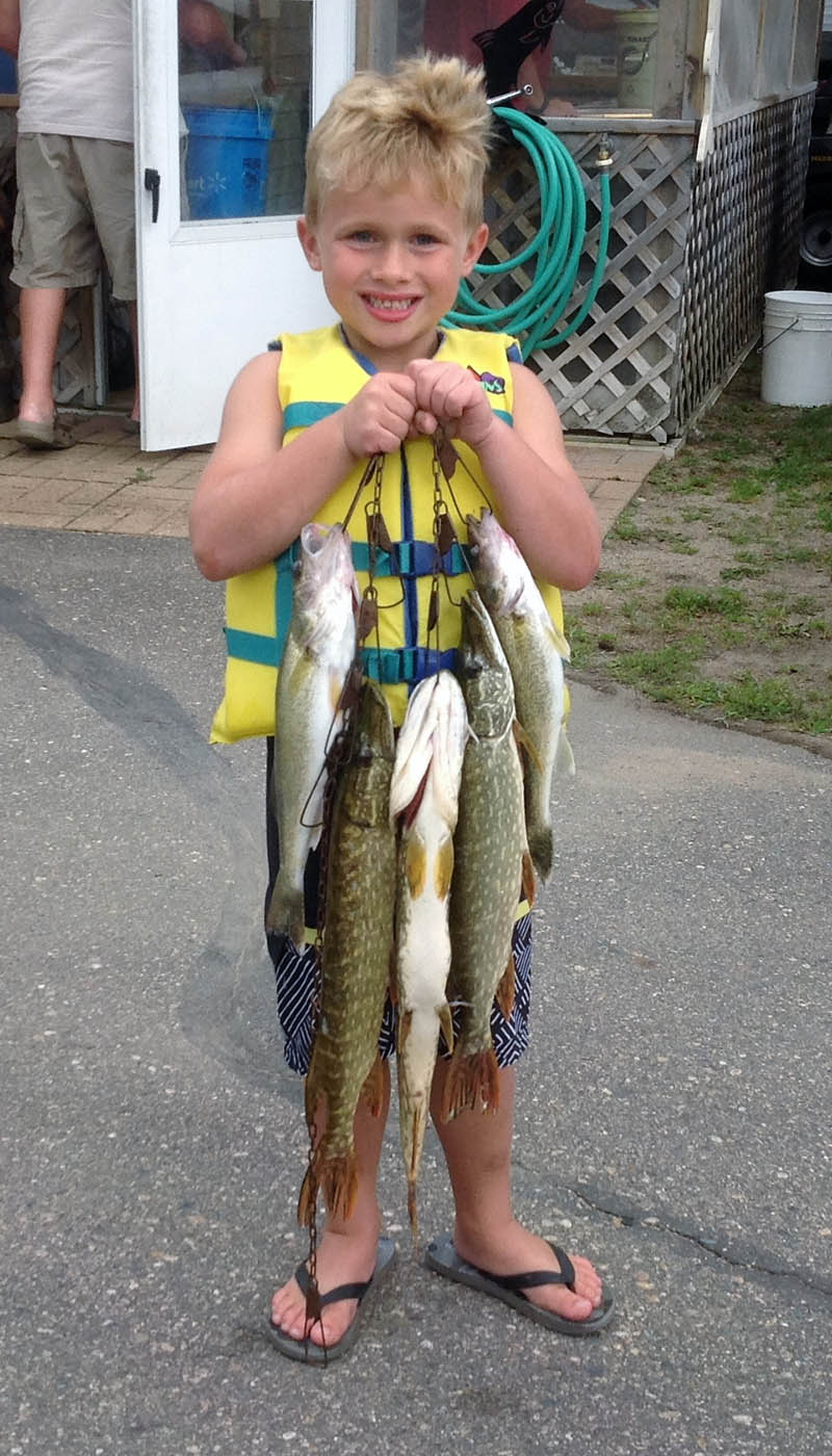 Great fishing on Lake Plantagenet at Balsam Beach Resort.